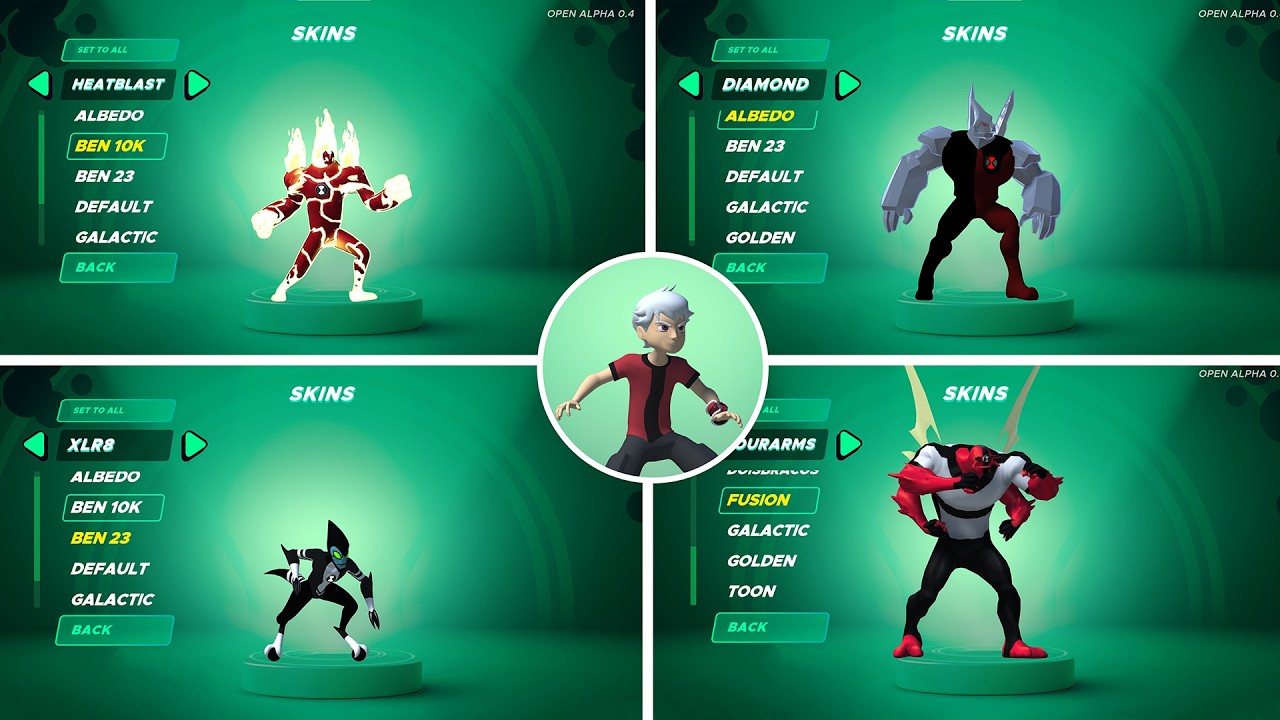 Ben 10: Hero Time - The Ultimate Fan Game!  all skins (Full Gameplay)