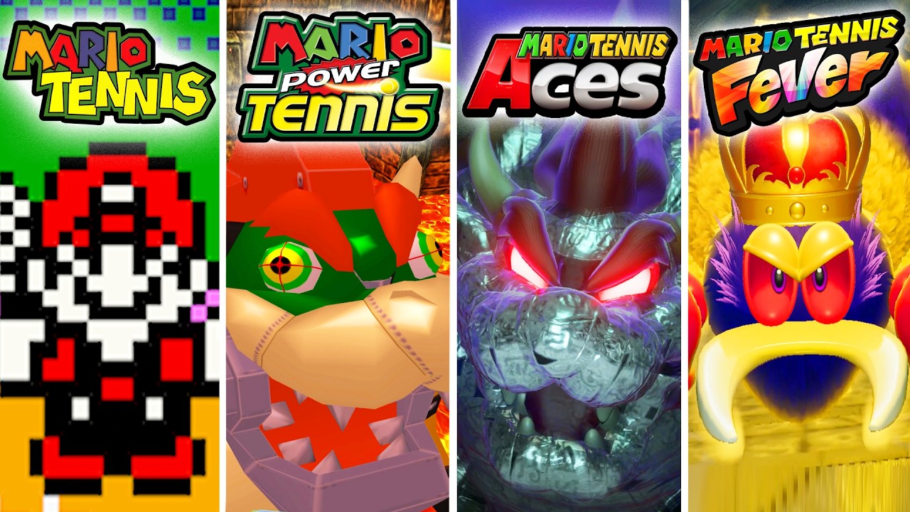 Mario Tennis Series - All Final Bosses (2001 - 2026)