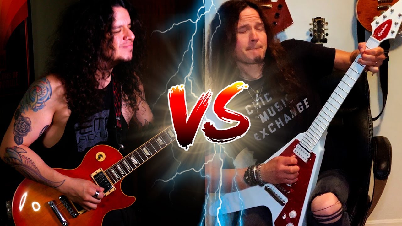 LES PAUL VS FLYING V Jam - CHARLIE PARRA & DAVE RUDE (TESLA)