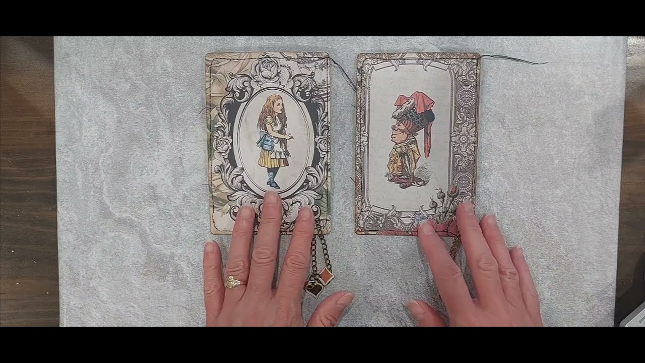 Junk Journal Creative Swaps in Oz- January  Alice in Wonderland ephemera