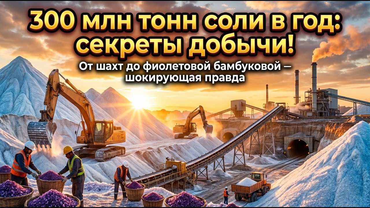 Соль — бесценное белое золото: от кристалла до экономической империи!