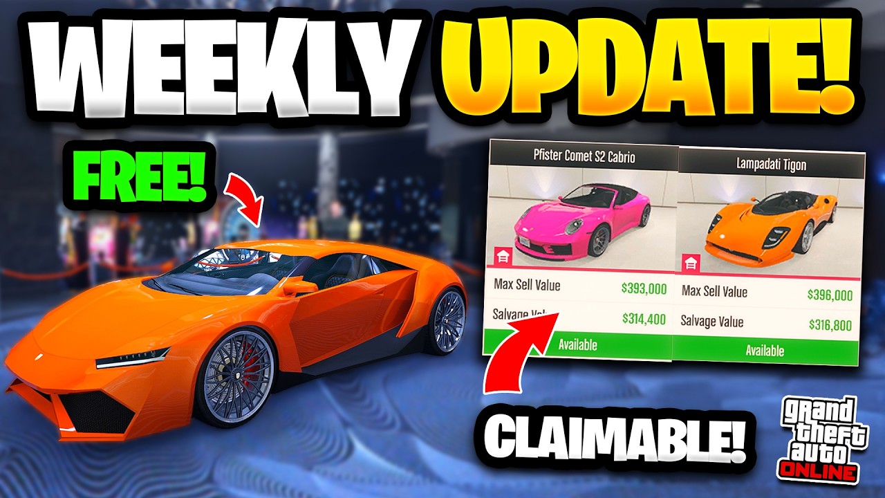 HUGE BONUSES, FREE Cars & more! GTA Online Weekly Update!