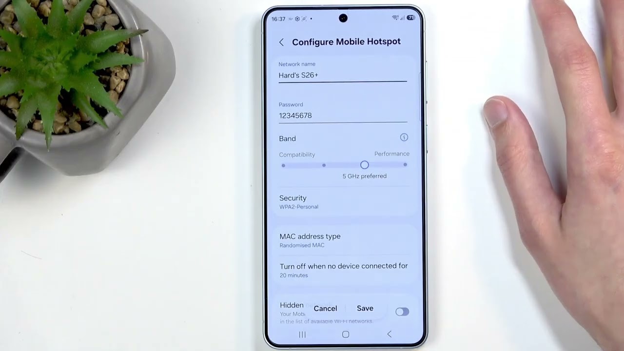 SAMSUNG Galaxy S26+ &ndash; 如何开启便携热点