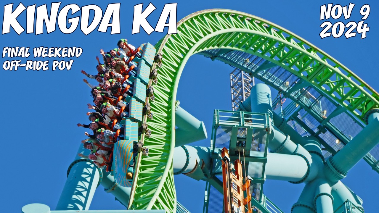 Kingda Ka's LAST Weekend | Off-ride 4K | Six Flags Great Adventure