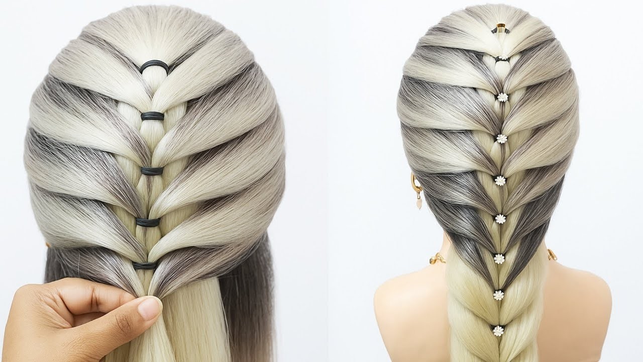 Simple Easy Hairstyle - New hairstyle for girl | Ponytail hairstyle | Wedding hairstyle