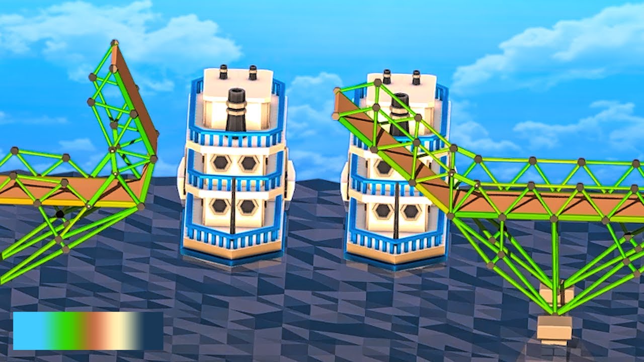 Still pretending to know what I'm doing in Poly Bridge 2