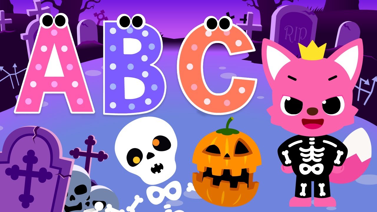 Boo! ABC Halloween songs | Learn Alphabet & Phonics | 15-Minute Learning with Baby Shark