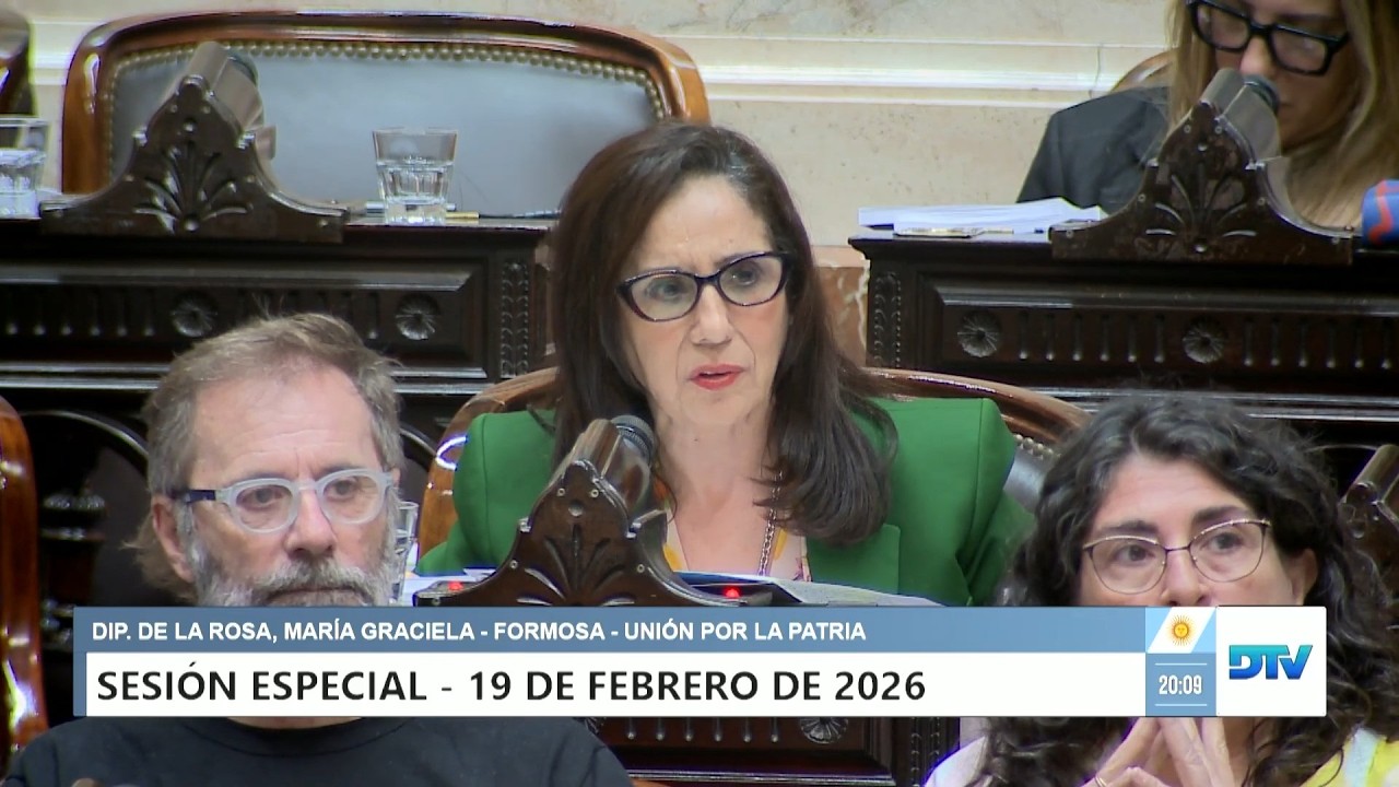 Diputada De la Rosa, María Graciela - UxP - Sesión 19-02-2026 - PL
