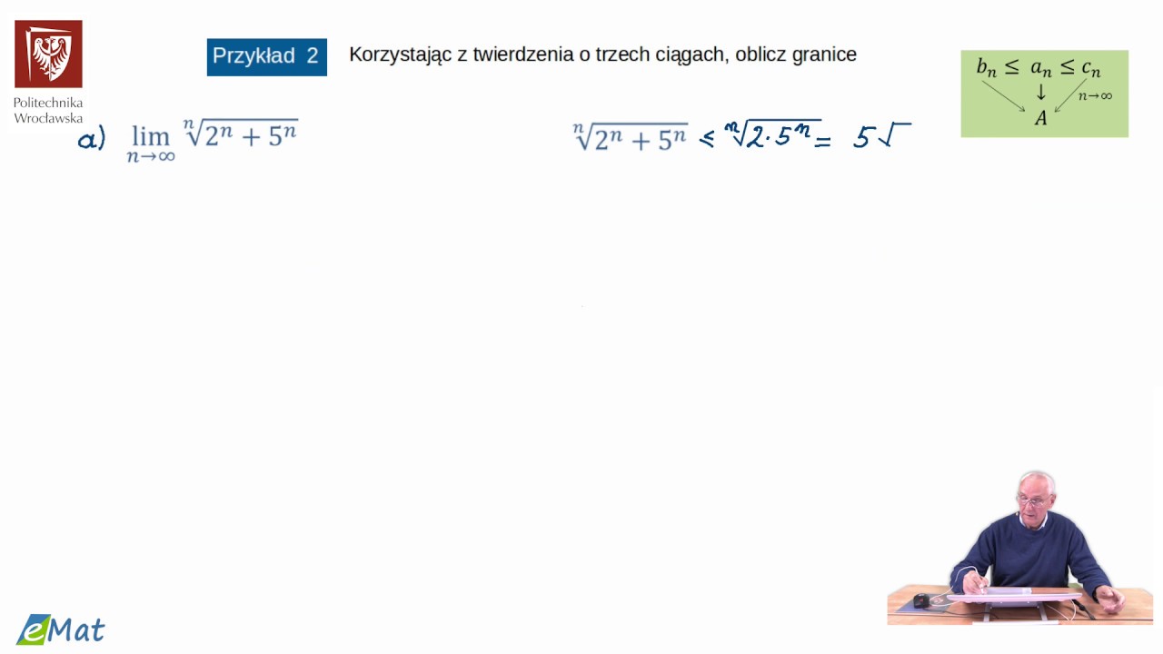 odc. 4  Granice ciągów - twierdzenie o trzech ciągach