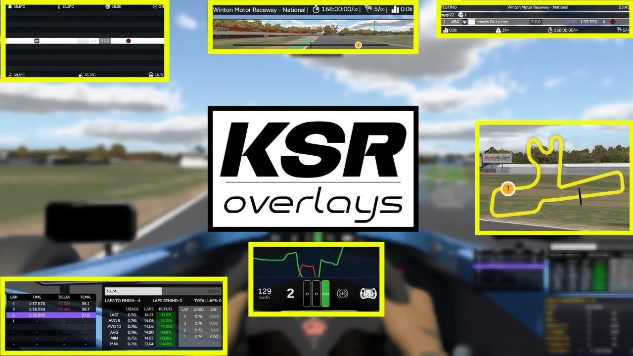 KSR: Overlays GRATIS y MUY Completos para iRacing