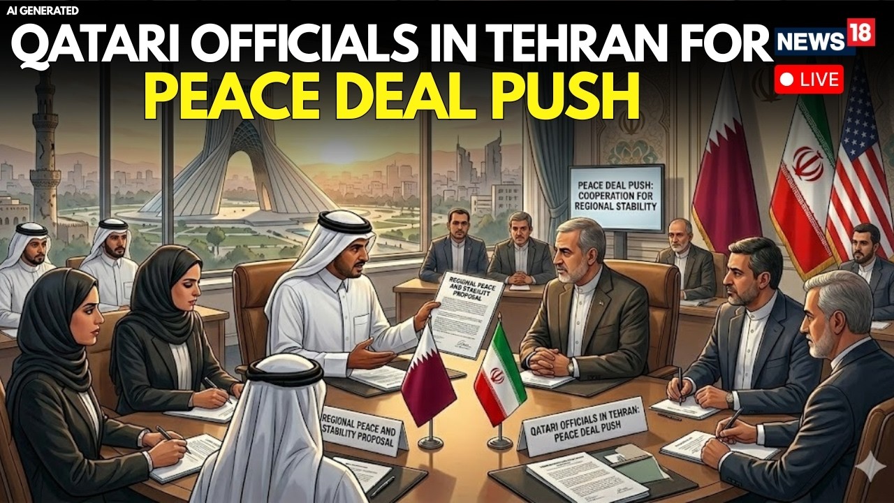 Gulf War LIVE: Qatari Officials in Tehran For Peace Deal Push Amid Escalating Global Tensions | N18G