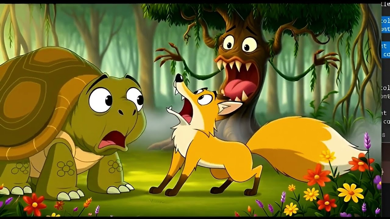 চার বন্ধুর সোনার ফলের অভিযান #2danimation #banglacartoon #fox #monkey #lion #newcartoon