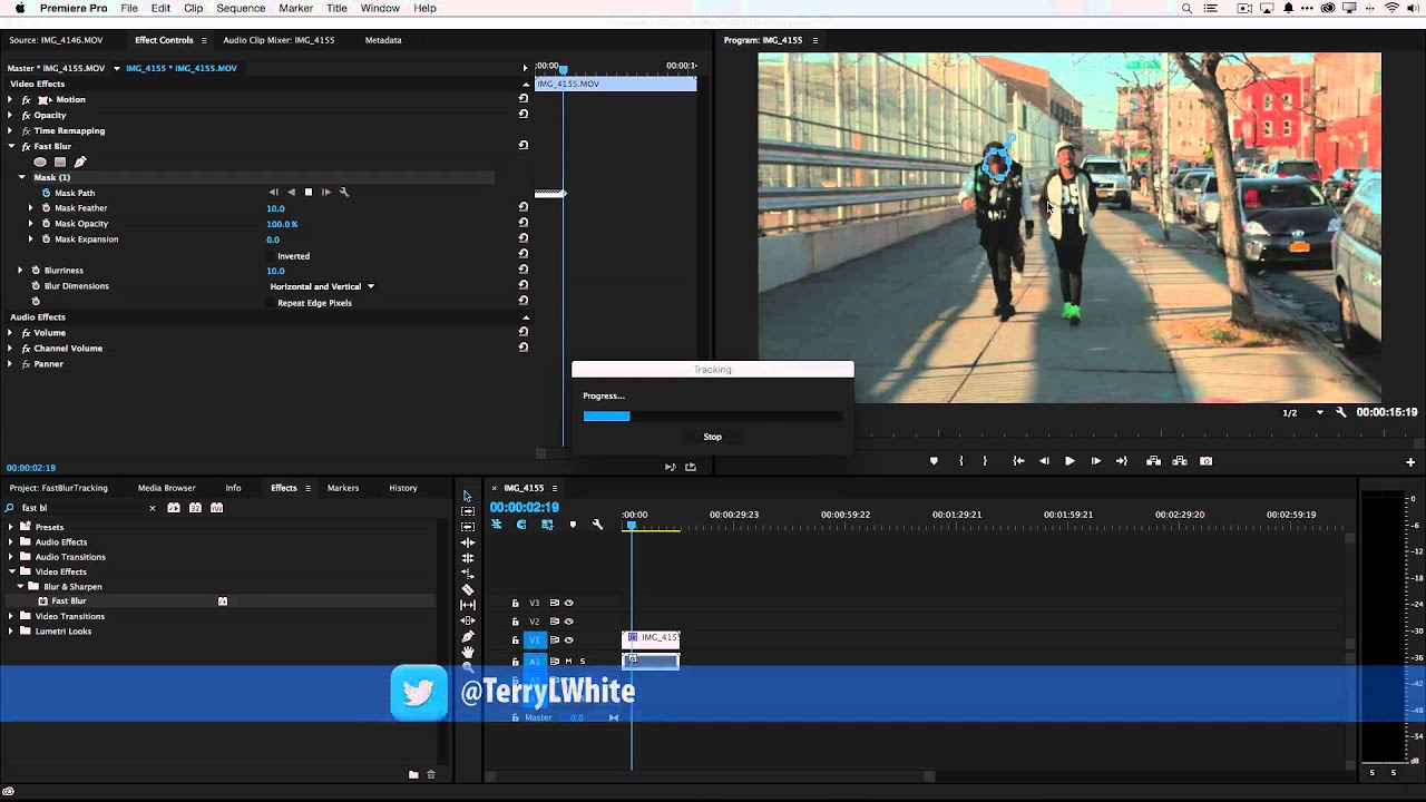 Как замаскировать движущийся объект в видео с помощью Premiere Pro CC