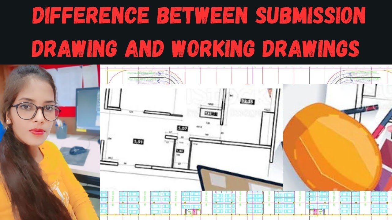 What is the difference between submission and working drawings in civil engineering