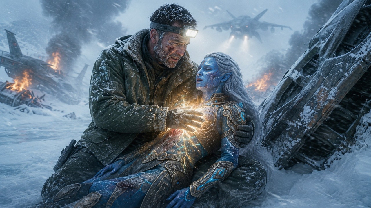 He Held the Dying Alien Princess &mdash; His Touch Made Her Wounds Close and Heal