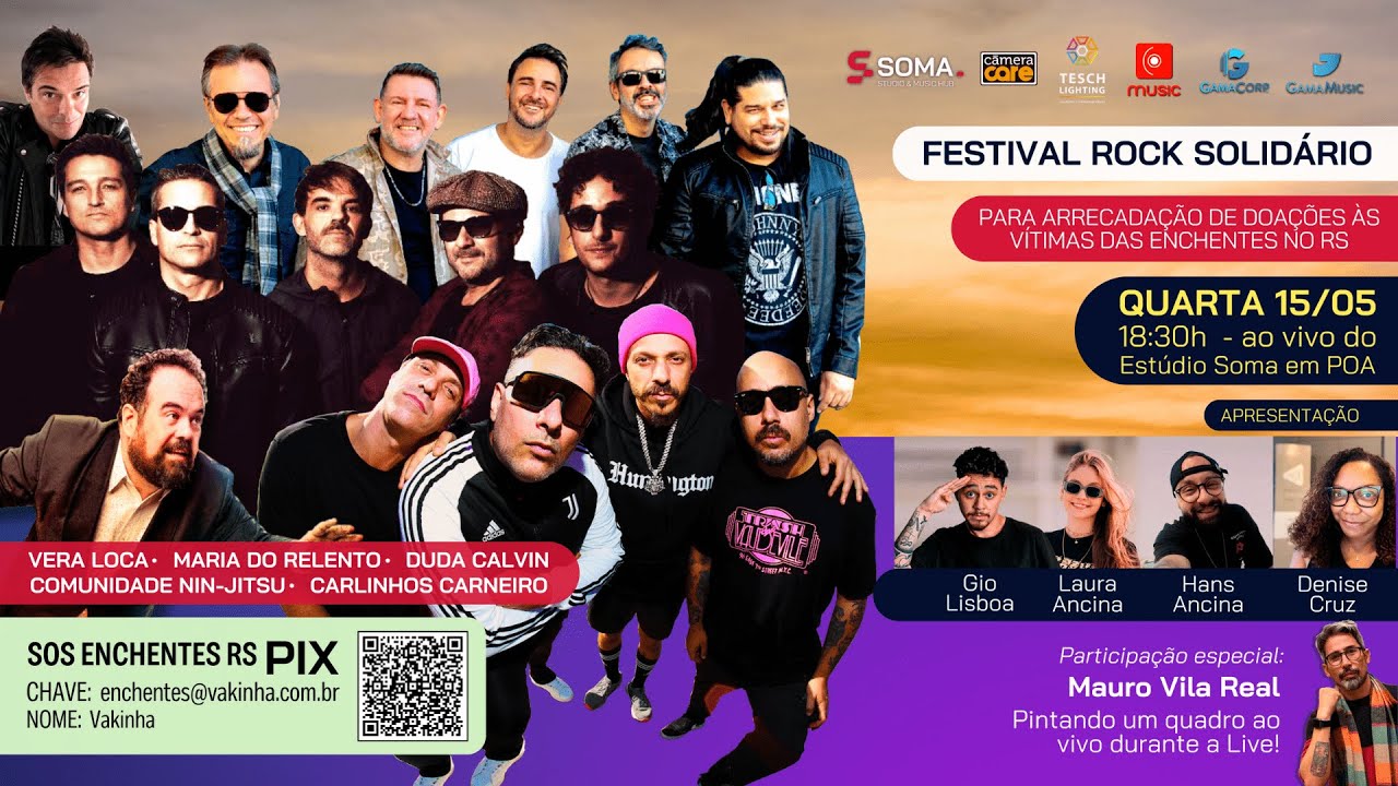 FESTIVAL ROCK SOLIDÁRIO - SOMA MUSIC HUB