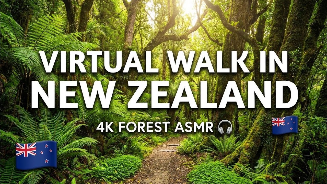 Mount William Walkway NZ 🇳🇿 | Relaxing Virtual Walk with Nature Sounds (ASMR Silent Walk 4K)