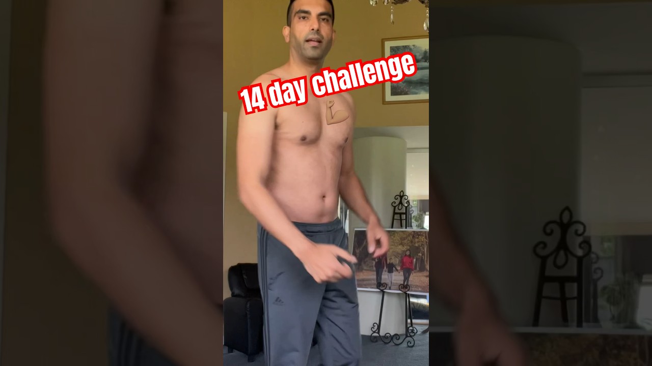 14 day challenge ✅ #fitness #pushups #skipping #motivation #beforeandafter