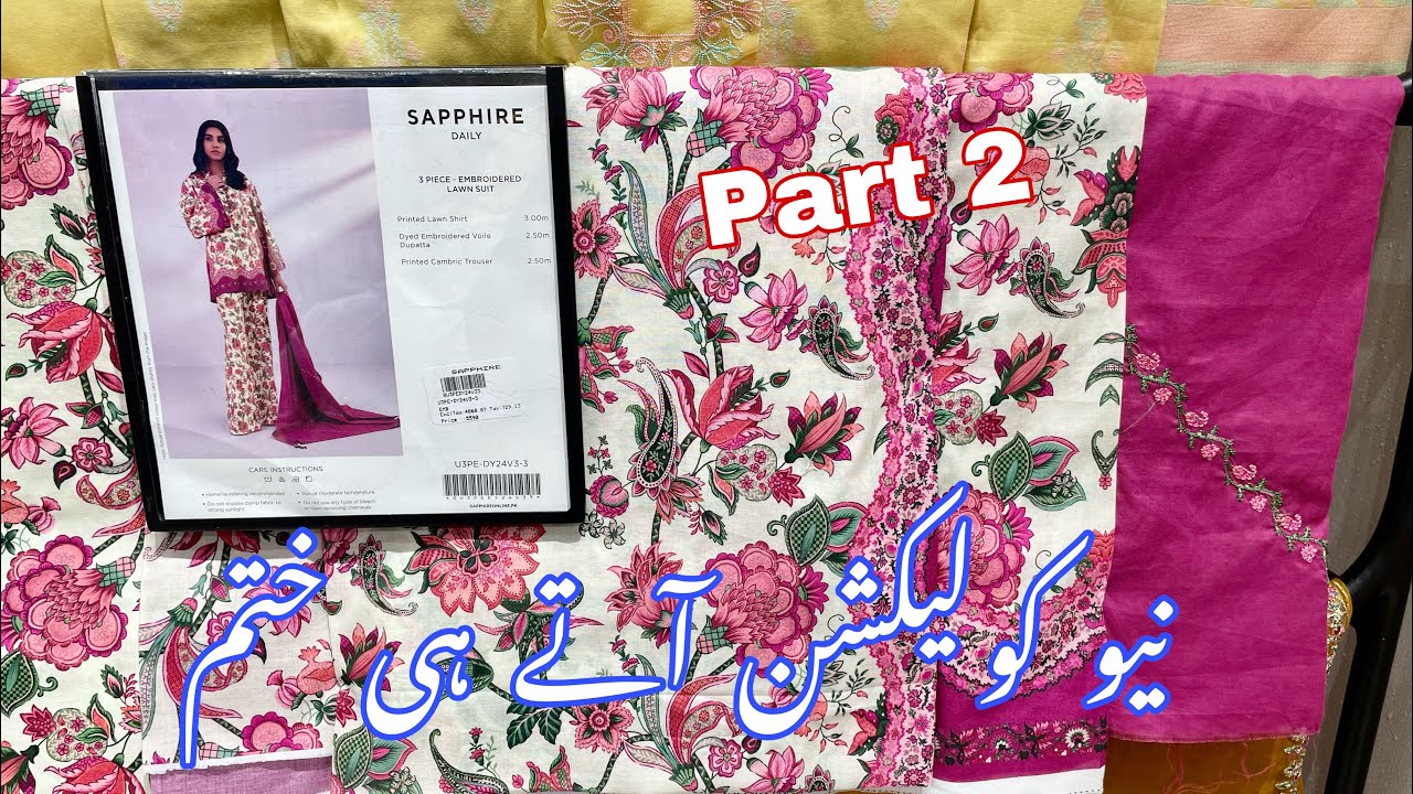 Sapphire New Eid Collection Vol 3 Part 2#|| Sapphire Sale Flat 35% || Book Your Order 9-May-2024