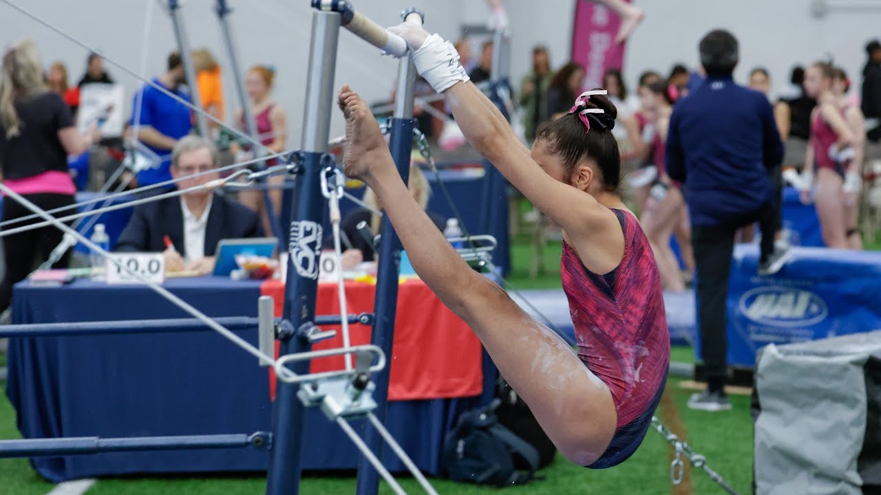 Progression on Uneven Bars - Level 8 Gymnastics Season