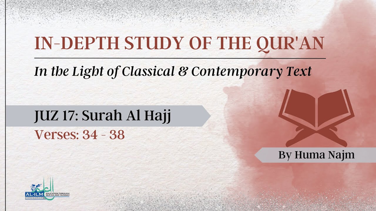 Surah Al Hajj - Verses 34 - 38