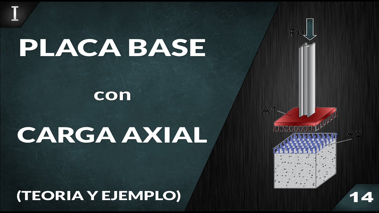 DISEÑO de PLACA BASE con carga AXIAL / EJEMPLO