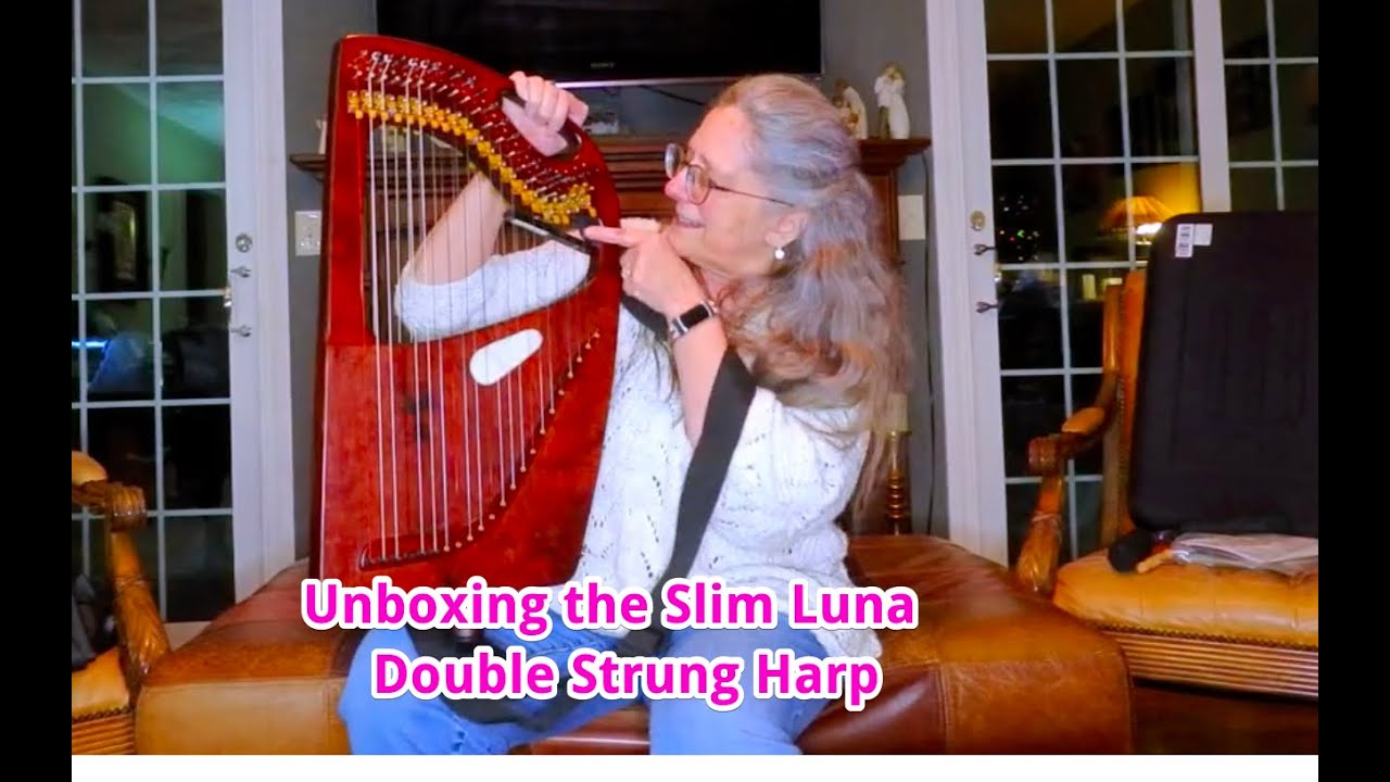 Unboxing the Slim Luna Double Strung Harp | Lightweight, Portable, with Great Tone!