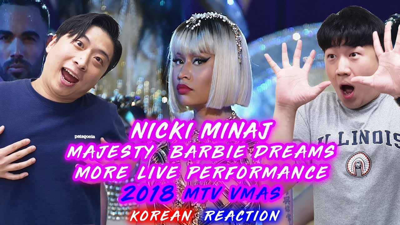 ENG🔥Nicki Minaj 2018 MTV  Performs  ''Majesty', 'Barbie Dreams' (Korean Reaction)