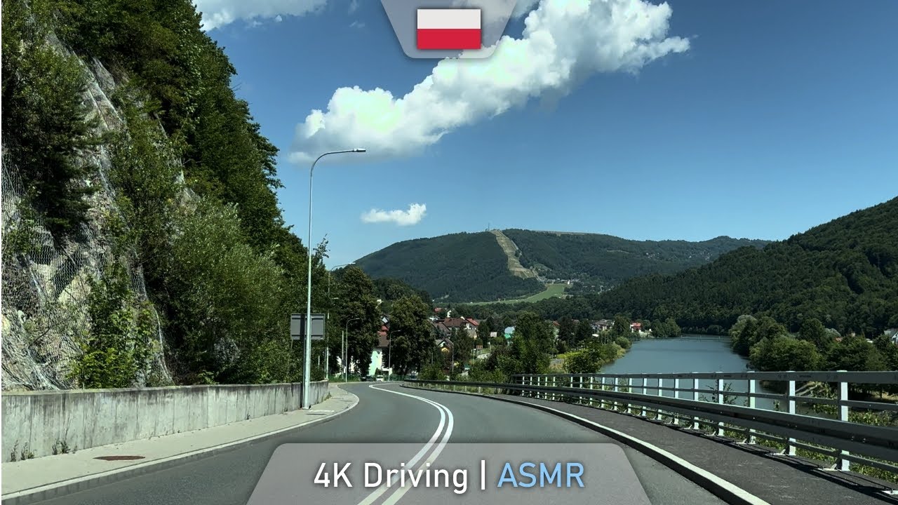 Żywiec to G&oacute;ra Żar | Calming Scenic Road Trip | ASMR 4K 60FPS