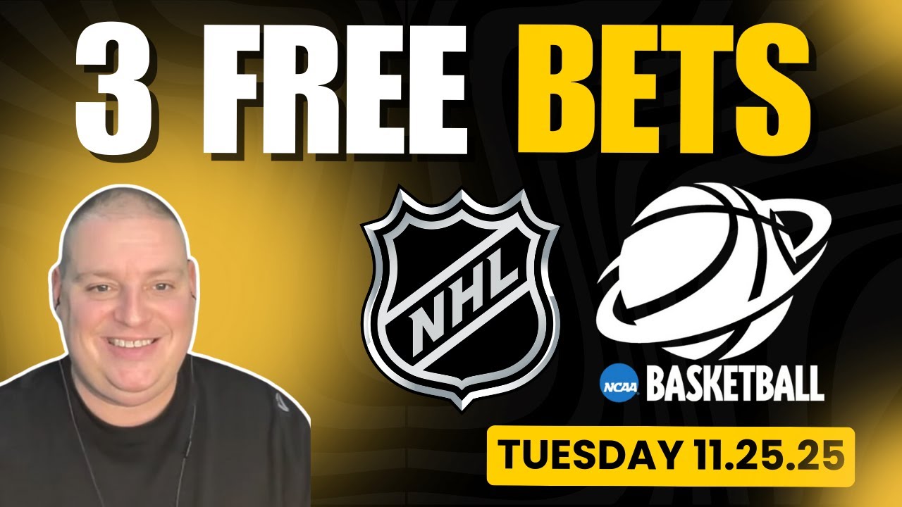 Craig's 3 Free Tuesday Betting Picks - 11/25/25 l NHL Picks, NBA Bets & NCAAB Predictions
