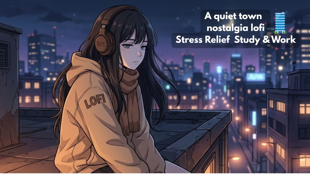 A quiet town  nostalgia lofi  Stress Relief  Study & Work  Listen for 1 hour.