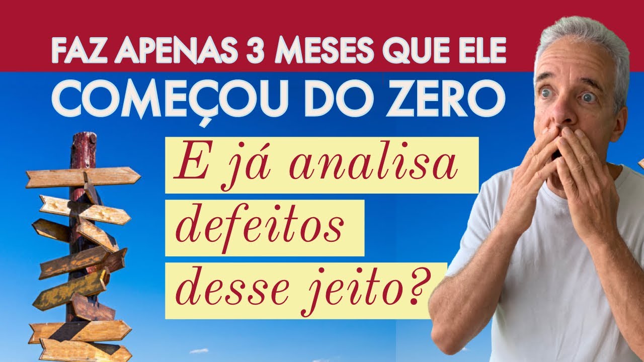 Análise de defeitos feita por aluno que começou do zero há 3 meses | Aula de reforço