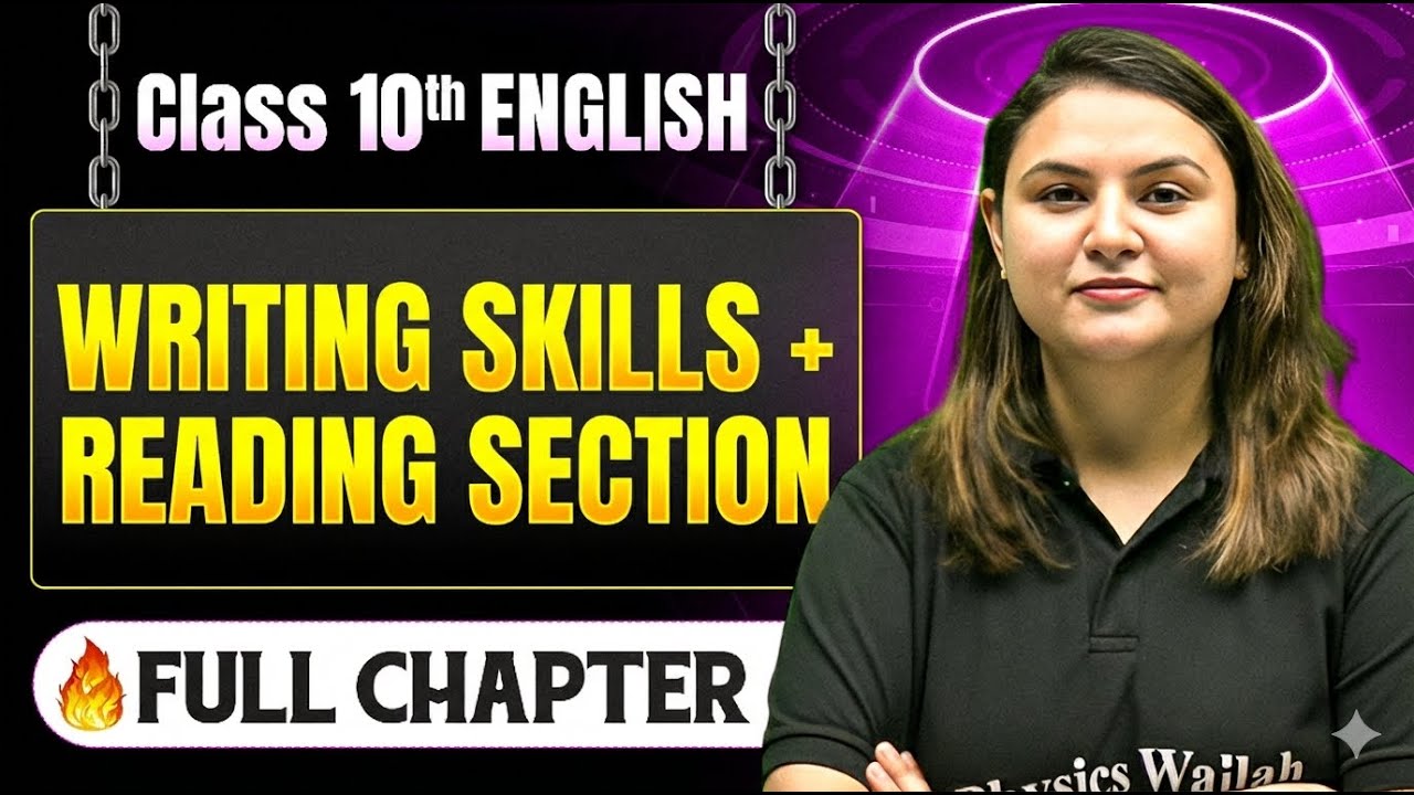 Writing Skills + Reading Section Complete Chapter in One Shot | Class 10 English | ICSE Board