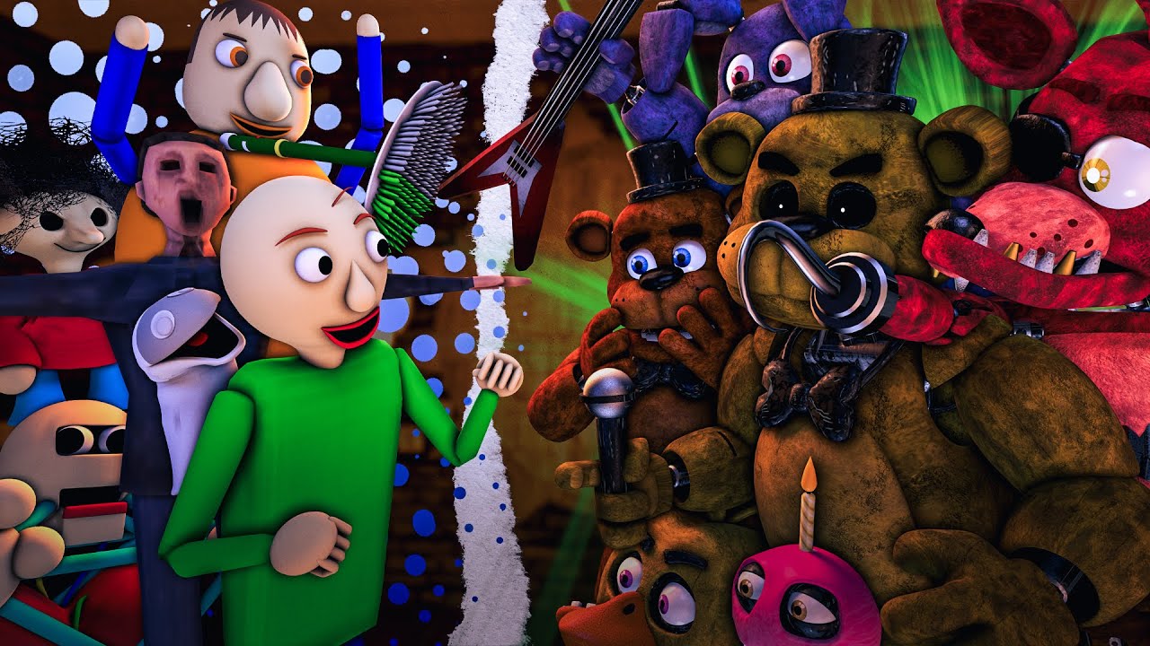 PODSTAWY BALDIEGO VS FILM FNAF ANIAMTION