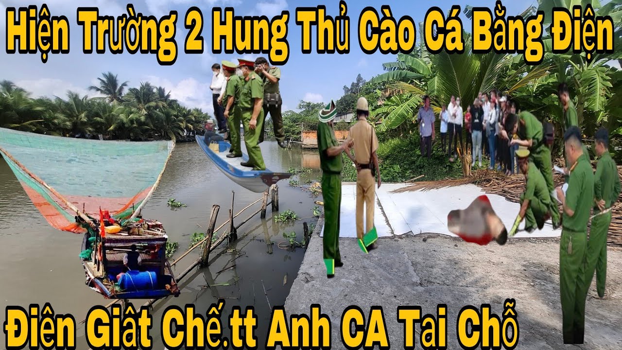 2 Hung Thủ Cào Cá Bằng Điện Người Dân Phát Hiện