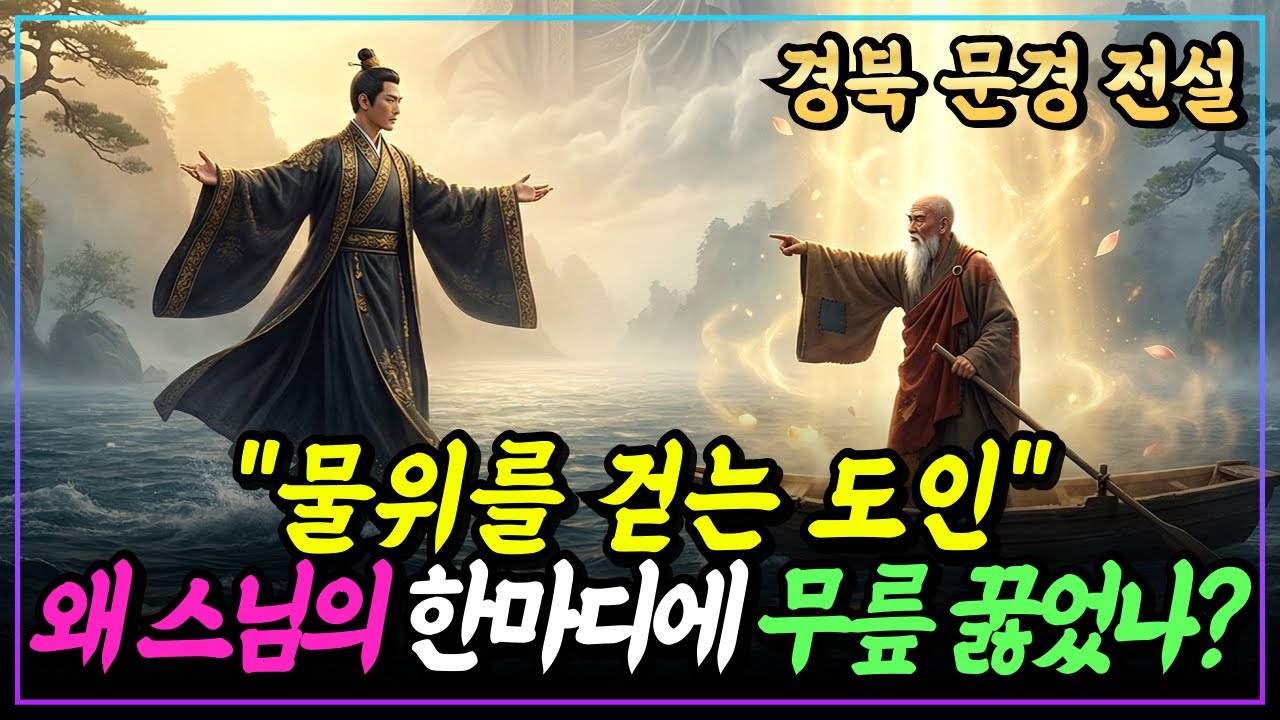 [불교이야기] 물 위를 걷는 스님? 고승이 던진 사이다 일침, 가짜 도인이 도망친 이유ㅣ경북 문경 전설ㅣ자면서 듣는 불교이야기ㅣ불교소설