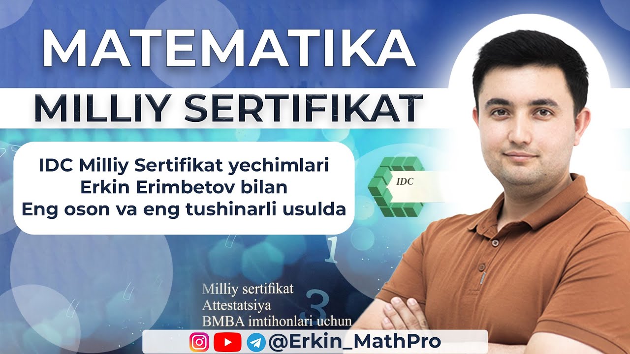 IDC milliy sertifikat, Planimetriya 161-172-misollar yechimi🌐⚡️