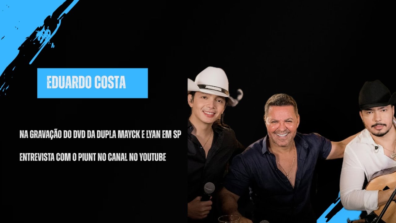 Eduardo Costa na gravação de dvd e concedendo entrevista ❤️