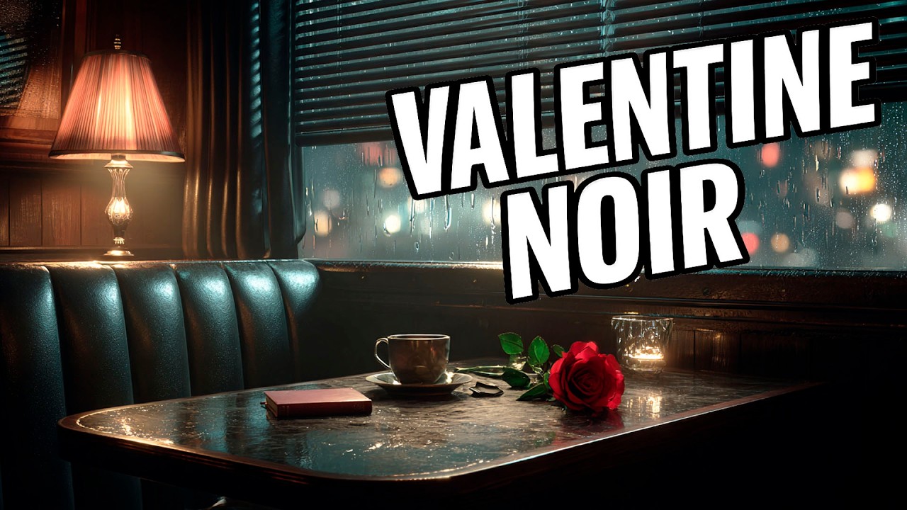 Rainy Jazz Date for Valentine’s Day 💘🌧️ Noir Ambience • Rose & Rain