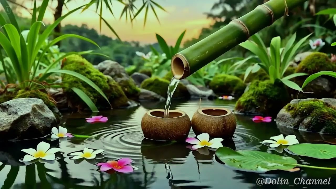 Soothing Night Ambience 🌿 Bamboo Water Sounds for Deep Sleep