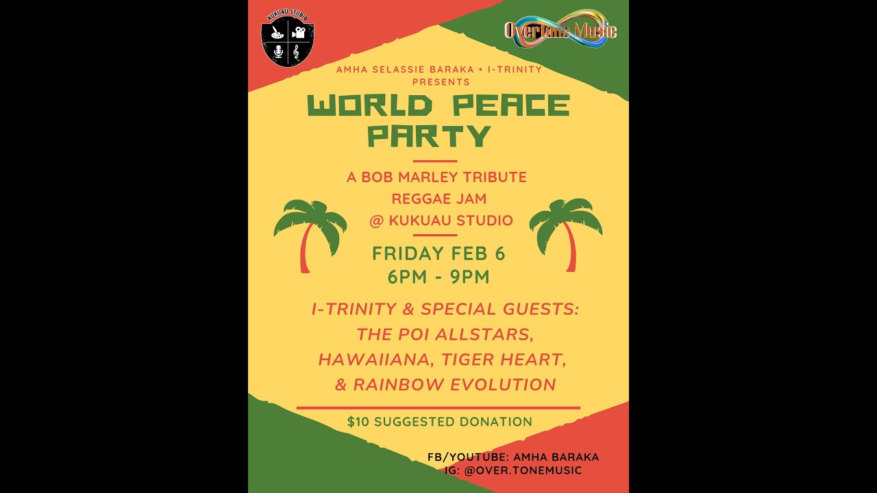 Celebrating the music of Bob Marley w/ a reggae jam