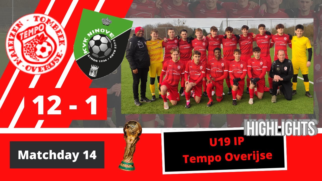 Matchday 14 - U19 IP - Tempo Overijse vs K.V.K. Ninove - 2023/2024