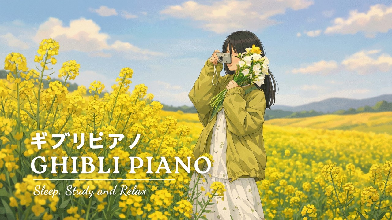 Ghibli Piano with Birds Sound for Calm Focus and Peaceful Sleep