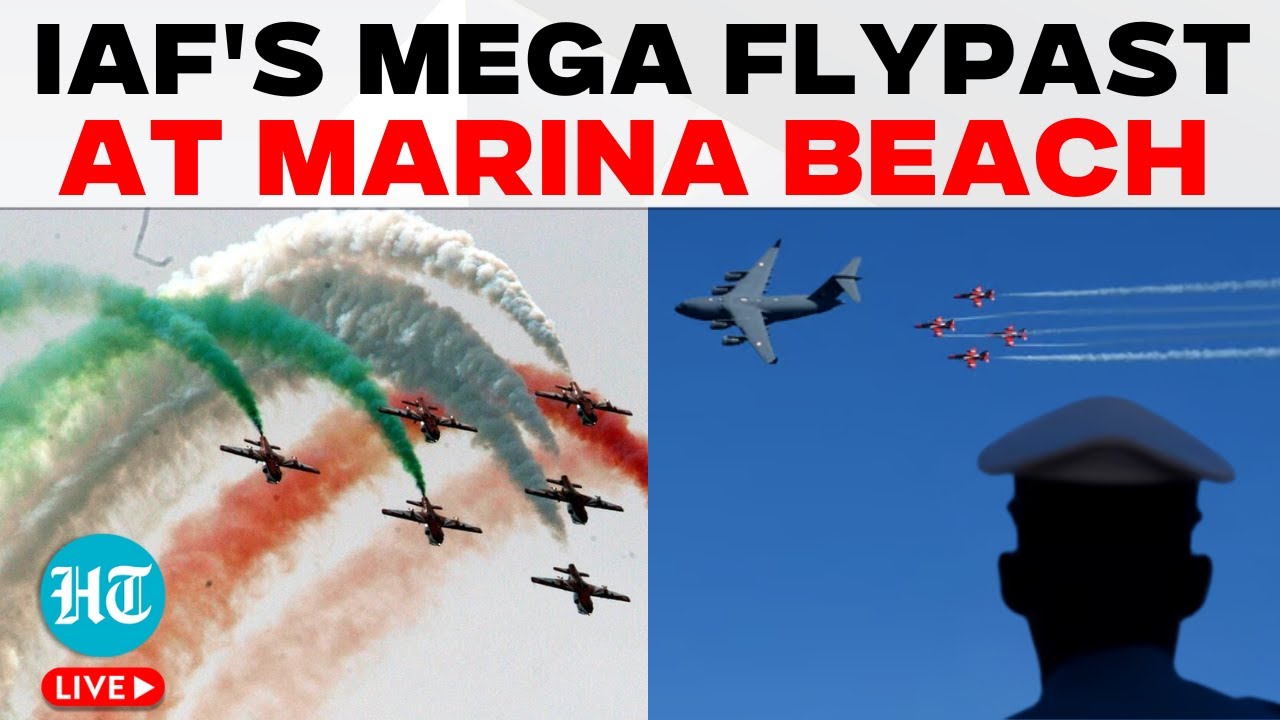 LIVE | Air Force Day 2024: IAF Displays Air Power With Mega Flypast At Marina Beach | Chennai