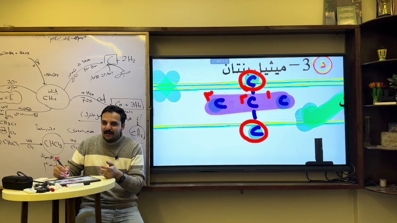 ٣ث حل اسئلة كتاب مندليف الدرس الثالث الميثان اول ٢٨ سؤال 