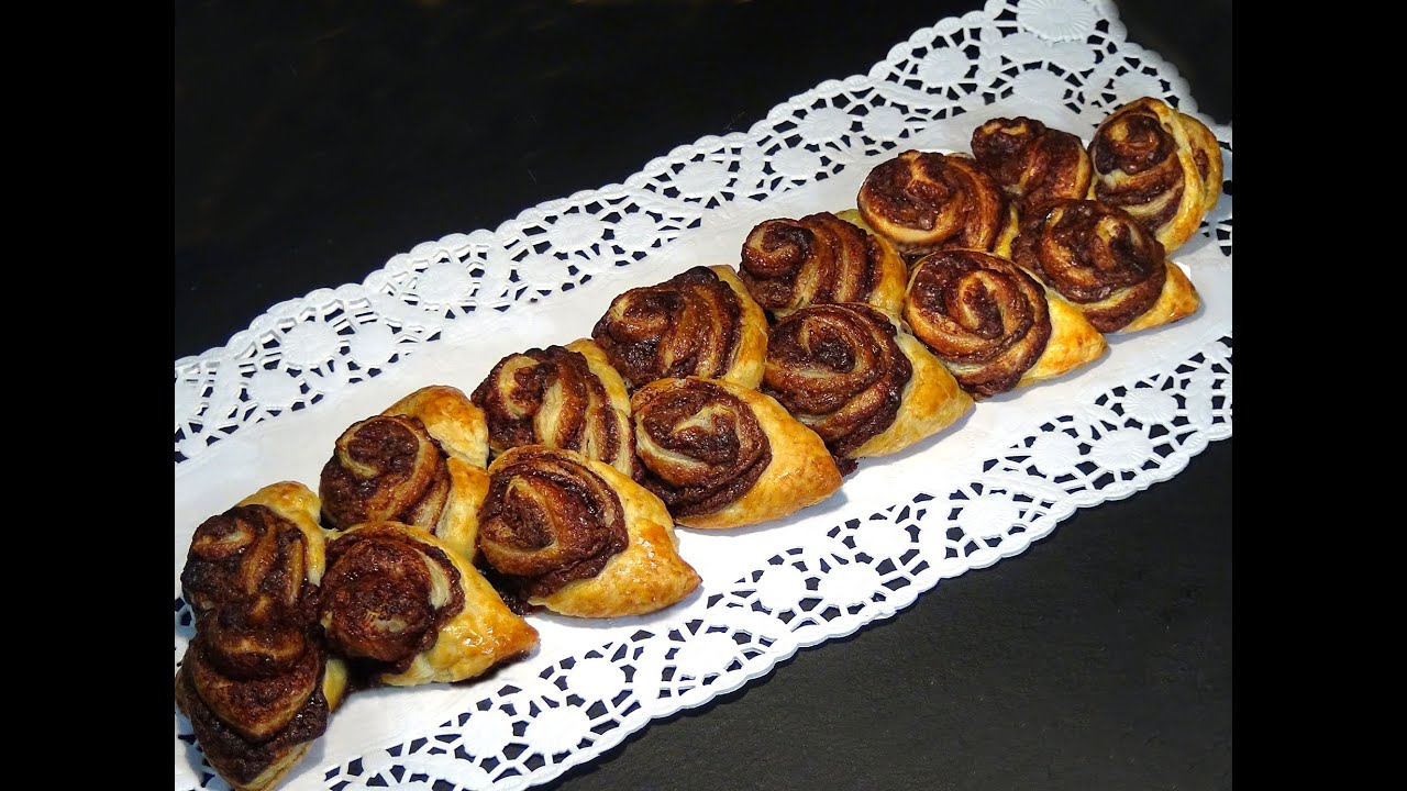 Receta Espiga de hojaldre y Nutella - Recetas de cocina, paso a paso, tutorial. Loli Dominguez