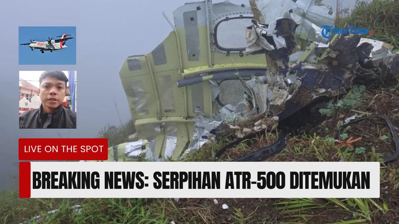 🔴BREAKING NEWS: Pesawat ATR 42-500 Tabrak Gunung Bulusaraung Pangkep, Serpihan Terlihat