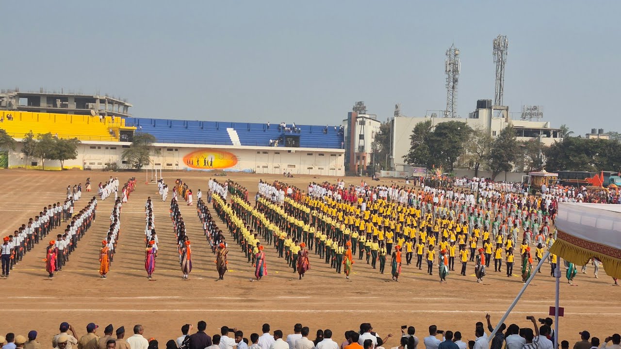 शाहू स्टेडियम सातारा प्रजासत्ताक दिन Live Satara