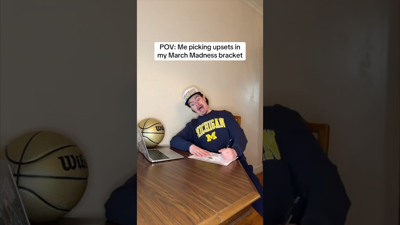 POV: Me picking upsets in my March Madness bracket😂🏀