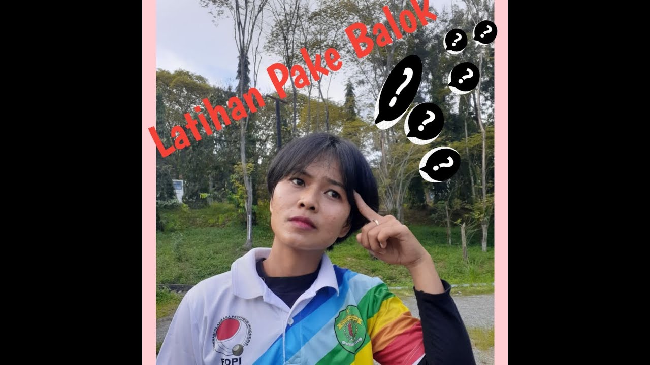 Latihan menggunakan rintangan | petanque kutai timur | latihan shooting women